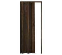 ESTO Porta a Soffietto da Interno 84 x 215 cm Misura, Economy, Premium, Deluxe quality, Porta Scorrevole 10 Colori diversi Bianco, Noce, Legno Scuro e Chiaro (Premium, Tinta Noce Venata)