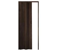 ESTO Porta a Soffietto da Interno 84 x 215 cm Misura, Economy, Premium, Deluxe quality, Porta Scorrevole 10 Colori diversi Bianco, Noce, Legno Scuro e Chiaro (Premium, Legno Scuro Venato)
