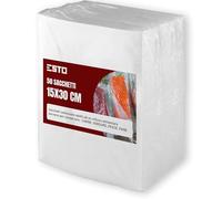 ESTO Sacchetti Sottovuoto per Alimenti, 50 o 100 Buste Diverse Misure, Sottovuoto per Alimenti, Conservazione Cibo, Sacchi per Macchina Sottovuoto Cibo 15x30/50 PEZZI