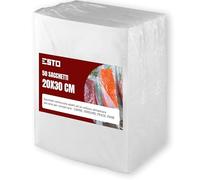 ESTO Sacchetti Sottovuoto per Alimenti, 50 o 100 Buste Diverse Misure, Sottovuoto per Alimenti, Conservazione Cibo, Sacchi per Macchina Sottovuoto Cibo 20x30/50 PEZZI
