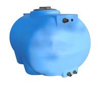 ESTO Serbatoio Acqua per Acqua Potabile 300L - 500 L, Cisterna Blu in Polietilene per Uso Esterno Predisposizione Rubinetto, Resistente Made in Italy Atossico (500 Litri con Pompa e Press Control)