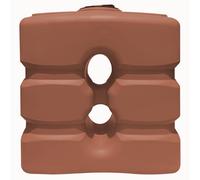 ESTO Serbatoio Acqua Verticale FINTA TERRACOTTA 1000L Cisterna Biforo, Bidone in Polietilene, Potabile o Piovana con Press Control e Pompa Elettrica (1000 Litri)