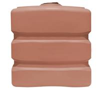 ESTO Serbatoio Acqua Verticale FINTA TERRACOTTA 500 L Cisterna Biforo, Bidone in Polietilene, Potabile o Piovana con Press Control e Pompa Elettrica (500 Litri con Pompa e Press Controlo)