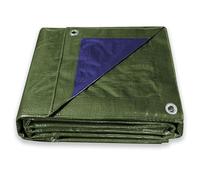 ESTO Telo Impermeabile Verde Esterno, Telone Occhiellato 100g/mq Telo Protettivo Multiuso per Auto, Barche, Piscina, Giardino (3x4 Metri)