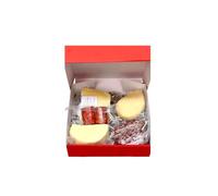 Estock1Food Box Degustazione,Ceste natalizie,Confezione a base di Salumi e formaggi Artigianali Siciliani 2kg