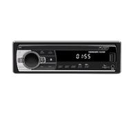 Estock1speed Autoradio 1 DIN con Radio FM, Doppia Porta USB, Lettore MP3, Telecomando, Display LCD