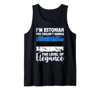 Estonia Flag Proud Elegant Estonian Boyfriend Girlfriend Canotta