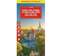 MAIRDUMONT Mappa stradale Marco Polo Estonia Lettonia Lituania estensione digitale Scala 1:750.000