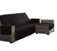 Estoralis | AVA | Copridivano con Penisola | Tessuto trapuntato reversibile | Marrone | Chaisse Longue 290 cm Penisola Destra | Dimensioni del tessuto 290 x 255 cm (larghezza per altezza)