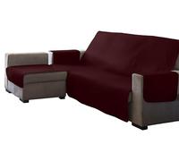 Estoralis | AVA | Copridivano con Penisola | Tessuto trapuntato reversibile | Rosso | Chaisse Longue 240 cm Penisola Sinistra | Dimensioni del tessuto 240 x 255 cm (larghezza per altezza)