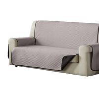 Estoralis | AVA | Copridivano in stile moderno | Tessuto trapuntato reversibile | Beige/Marrone | Per divano a 2 posti | Dimensioni del tessuto 110 x 220 cm (larghezza per altezza)