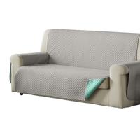 Estoralis | AVA | Copridivano in stile moderno | Tessuto trapuntato reversibile | Beige/Turchese | Per Poltrona o Relax 1 Posto | Dimensioni del tessuto 55 x 220 cm (larghezza per altezza)