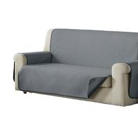 Estoralis | AVA | Copridivano in stile moderno | Tessuto trapuntato reversibile | Grigio/Antracite | Per divano a 4 posti | Dimensioni del tessuto 190 x 220 cm (larghezza per altezza)