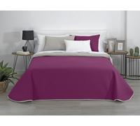Estoralis - AVA | Copriletto Mezza Stagione in Morbida Microfibra | Trapunta Leggera e Double Face | Beige/Fucsia | Per letto da 180 cm. (270 x 270 cm. Larghezza x Altezza)