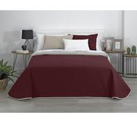 Estoralis - AVA | Copriletto Mezza Stagione in Morbida Microfibra | Trapunta Leggera e Double Face | Grigio/Rosso | Per letto da 180 cm. (270 x 270 cm. Larghezza x Altezza)