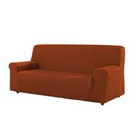 Estoralis | BERTA | Copridivano stile moderno| Tessuto elastico Terracotta | Per divano 4 posti dimensione del tessuto da 220 a 260 cm. | Protettore Divano | Adattabile a tutti i tipi di divani