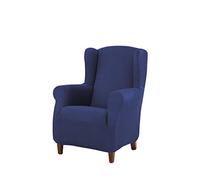 Estoralis Berta Copripoltrona Elasticizzate, Tessuto, Blu, Poltrona con Orecchie
