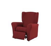 Estoralis | BERTA | Copripoltronacon relax moderno | Tessuto elastico Rosso | Per poltrona Relax dimensione del tessuto da 70 a 90 cm. | Protettore Poltrona | Adattabile a tutti i tipi di divani