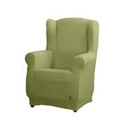Estoralis | BORNEO | Copripoltrona con orecchie | Tessuto super elastico C/ 05 Verde | Per poltrona a orecchioni da 70 a 110 cm. | Adattabile a tutti i tipi di bergère | Super regolabile