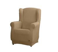 Estoralis | BORNEO | Copripoltrona con orecchie | Tessuto super elastico C/ 06 Beige | Per poltrona a orecchioni da 70 a 110 cm. | Adattabile a tutti i tipi di bergère | Super regolabile