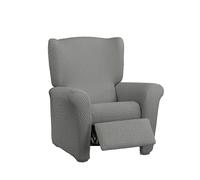 Estoralis | BORNEO | Copripoltrona relax | Tessuto super elastico C/ 09 Grigio Chiaro | Per poltrona Relax da 70 a 90 cm. | Adattabile a tutti i tipi di poltrone relax | Super regolabile