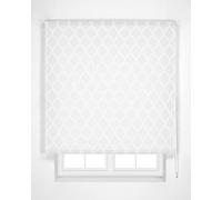 Estoralis Davos Tenda a Rullo traslucida Jacquard, Tessuto, Bianco, 150 x 175 cm