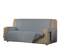 Estoralis | EDEN | Copridivano in stile moderno | Tessuto trapuntato reversibile | Grigio/Antracite | Per divano a 2 posti | Dimensioni del tessuto 110 x 220 cm (larghezza per altezza)
