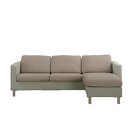Estoralis | JAVA | Rivestimento seduta e schienale per divano e poltrona | Tessuto super elastico C/ 07 Taupe | Taglia S (tra 50-85 cm x 45-65 cm e 10-20 cm di altezza)