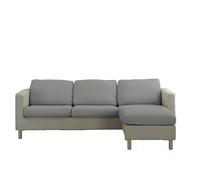 Estoralis | JAVA | Rivestimento seduta e schienale per divano e poltrona | Tessuto super elastico C/ 09 Grigio Chiaro | Taglia L (tra 50-85 cm x 95-130 cm e 10-20 cm di altezza)