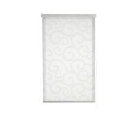 Estoralis | ORNELLA | Tenda a rullo moderna | tessuto jacquard traslucido | Bianco/Beige | 100 x 255 cm (larghezza/altezza) dimensione del tessuto 97 x 250 cm. | Tende per finestre e porte