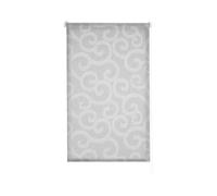 Estoralis | ORNELLA | Tenda a rullo moderna | tessuto jacquard traslucido | Grigio | 80 x 255 cm (larghezza/altezza) dimensione del tessuto 77 x 250 cm. | Tende per finestre e porte
