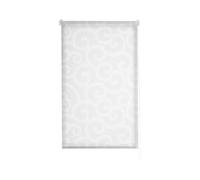 Estoralis | ORNELLA | Tenda a rullo | "Nessuna perforazione" Translúcido Jacquard | Bianco | 120 x 150 cm (larghezza/altezza) dimensione del tessuto 117 x 150 cm | Tende per finestre e porte