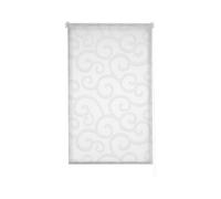 Estoralis | ORNELLA | Tenda a rullo | "Nessuna perforazione" Translúcido Jacquard | Bianco/Grigio | 110 x 150 cm (larghezza/altezza) dimensione del tessuto 107 x 150 cm | Tende per finestre e porte