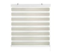 Estoralis | SANSA | Tenda a Rullo Notte e Giorno | Cassonetto in alluminio | Beige | 125 x 255 cm (larghezza/altezza) dimensione del tessuto 122 x 250 cm. | Tende per finestre e porte