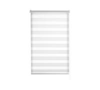 Estoralis | VERAL | Tenda a Rullo Notte e Giorno|"Nessuna perforazione" Doppio Tessuto| Bianco | 45 x 150 cm (larghezza/altezza) dimensione del tessuto 42 x 150 cm. | Tende per finestre e porte