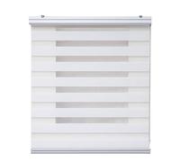 Estores Basic - Tenda da notte e giorno Top, avvolgibile, per finestre e porte, finiture di qualità, bianco, 100 x 250 cm