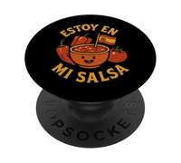 Estoy en mi Salsa Spagnolo Viaggi Umorismo Spagna PopSockets PopGrip Adesivo