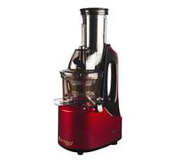 Estraggo PRO Estrattore Professionale a Freddo per Frutta e Verdura, Bocca Extralarge, 240W 60 Giri/Min Estrazione Lenta, Pulizia Facile e Silenzioso, Acciaio Temprato e Rettificato, BPA-Free (Rosso)