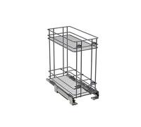 ESTRAIBILE PORTABOTTIGLIE PER MOBILE BASE (30 Centimetri, CROMO)