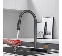 Estraibile Rubinetto A Collo Di Cigno Rubinetto Per Lavello Da Cucina Bocca Girevole A 360° Rubinetti Da Cucina Miscelatore Bocca A Cascata