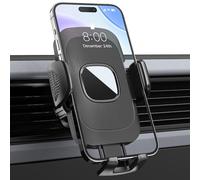 Estralia Porta Cellulare Auto, Presa Aria Supporto Telefono Auto, 360° Regolabile Porta Telefono Automobile, Gancio Super Stabile, Rilascio con un Clic, per iPhone, Samsung, Cellulare da 4.0''-7.0''