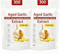 Estratto di aglio invecchiato - 7500 mg Estratto di aglio biologico inodore, vegetariano, 300 pezzi,2pcs