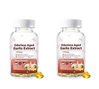 Estratto di aglio invecchiato 7500 mg - Supporto cardiaco e immunitario - Non OGM, senza glutine - 60 pezzi,2Pcs