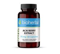 Estratto di bacche di Acai - Forte antiossidante, Bioherba, 75 mg, 60 capsule