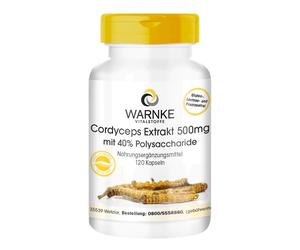 Estratto di Cordyceps 500 mg - 120 capsule, 40% polisaccaridi | Avverti sosta...