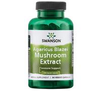 Estratto di Agaricus blazei Swanson, 500 mg, 90 capsule vegetali Estratto di carpofori di champignon brasiliano, integratore alimentare
