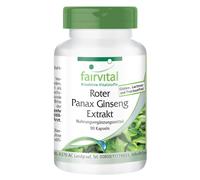 Estratto di ginseng Panax rosso 400 mg 90 capsule - 20% ginsenosidi VEGAN| fa...