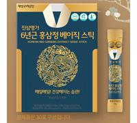 Estratto di Ginseng Rosso Coreano 6 Anni Basic Stick Saponin Panax 10g x 30p ...