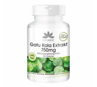 Estratto di Gotu Kola 750 mg - 120 compresse con zinco + vitamina C | erba di...
