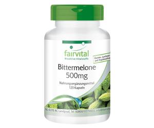 Estratto di melone amaro 500 mg - 120 capsule, 150% fabbisogno coperto, 10% c...